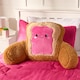 image 2 of OHS Jam Toast Cuddle Cushion Novelty Reading Pillow