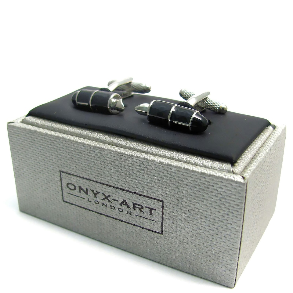 image 1 of Fountain Pen Cufflinks - Onyx Art CK128