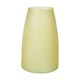 image 1 of Recycled Cloudy Frosted Glass Flower Vase - Citrus Yellow - H26 x W17cm