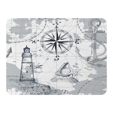 Compass & Map Blanket | Multi