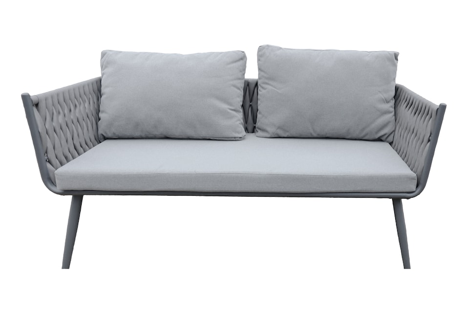 image 1 of Groundlevel 4 Piece Woven Grey Furniture Set