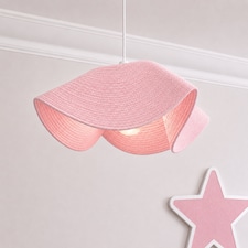 CGC Lighting Flora 78cm Pink Large Floppy Fabric Lampshade