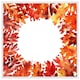 image 1 of Circled autumn leaves (Picture Frame) White | XS