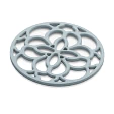 Zeal Mini Silicone Heritage Circular Trivet, 13cm, Duck Egg Blue