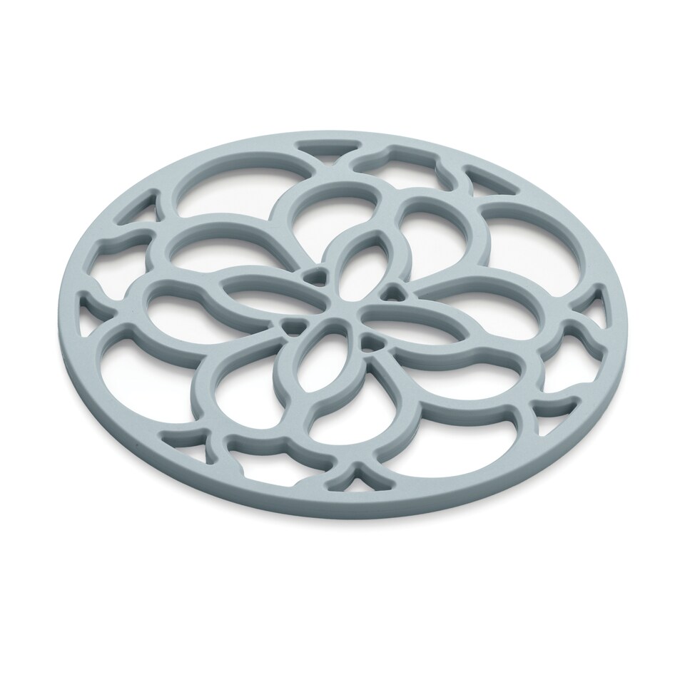 image 1 of Zeal Mini Silicone Heritage Circular Trivet, 13cm, Duck Egg Blue