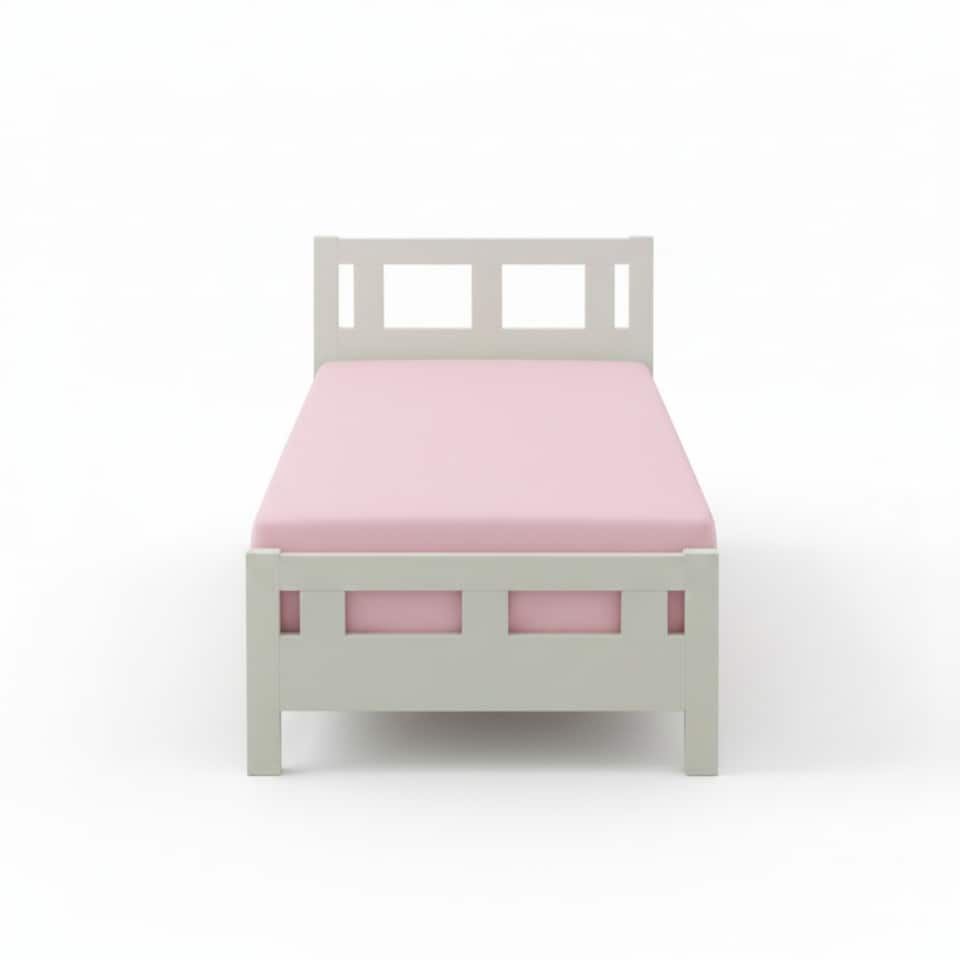 image 1 of Flannelette Cot Bed Fitted Sheet Soft Brushed Cotton Bedding Comfort | Pink | Cot Bed