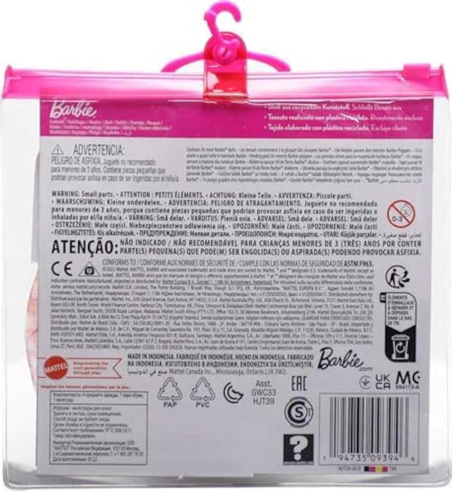 image 1 of Barbie Fashions Doll Clothing Beach 2-Pack for Barbie and Ken -2 Swim Outfits