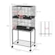 image 8 of PawHut Two-Tier Bird Cage on Wheels w/ Stand, for Canaries