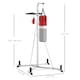 image 5 of HOMCOM Punchbag & Speedball Boxing Station Frame Freestanding | White | White