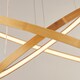image 3 of 2 RING WOODEN LED PENDANT