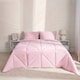 image 7 of OHS Coverless Quilted Geometric Embossed Soft Plush Cosy 7.5 Tog Washable Duvet Cover and Pillowcase Bedding Set Grey | Double