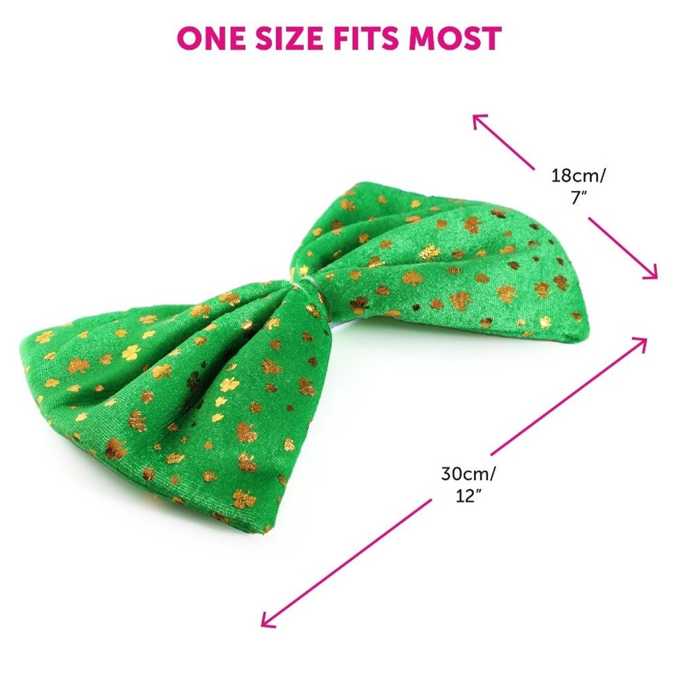 image 1 of Pack of 1 Irish Leprechaun Hat, Bow Tie + Braces | Green | One Size