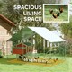 image 3 of PawHut Walk-in Chicken Run w/ Cover, Hanging Feeder Perch, for 6-8 Poultry
