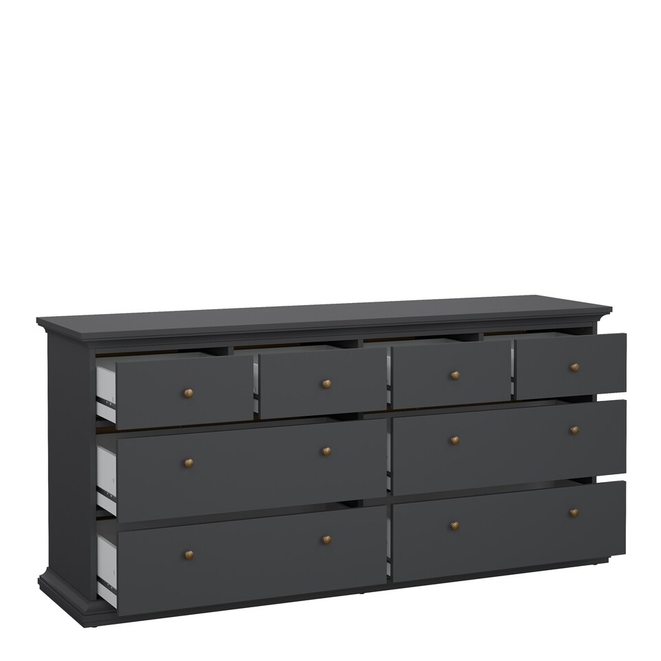 image 1 of Paris Chest of 8 Drawers in Matt Grey