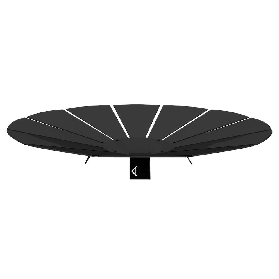 image 1 of Primrose Black Steel Round Outdoor Fire Pit Bowl 68cm