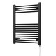 image 1 of Zennor - Black Electric Towel Rail H800mm x W600mm Straight 400w Standard