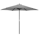 image 1 of Harbour Housewares Wooden Garden Parasol - 2.7m - Grey Grey