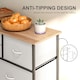image 6 of HOMCOM Chest of Drawers for Bedroom, Fabric Dresser, 10 Drawer Storage Organizer Unit with Foldable Drawers and Steel Frame, Multicolour