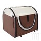 image 6 of PawHut Folding Fabric Soft Pet Crate Dog Cat Travel Carrier Cage Black | One Size