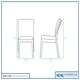 image 3 of Harbour Housewares Nilufer Rattan Effect Garden Dining Chairs - Pack of 4