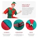 image 2 of Elf Tunic Costume | Red | 2XL