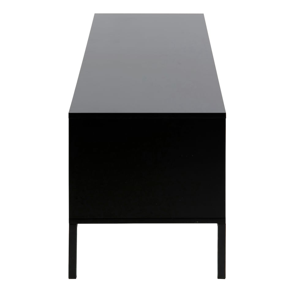 image 1 of Seaford TV Unit 2 Doors 1 Drawer in Black & Oak