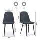 image 5 of VonHaus Cavell Cord Textured Set of 2 Dining Chairs