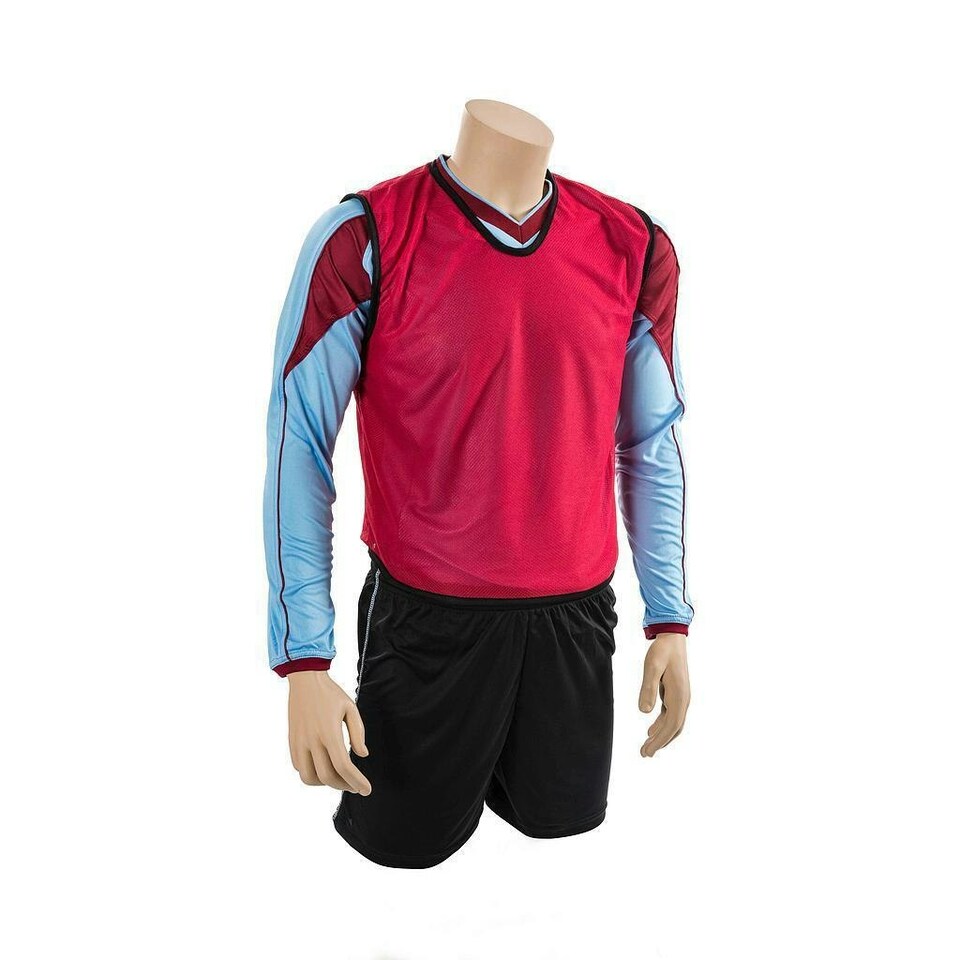 Precision Childrens/Kids Training Mesh Breathable Sleeveless Bib - Red - 2-3 Years
