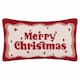 image 2 of Furn Candy Merry Christmas Tufted Cushion | Red | Red/White