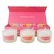 image 1 of Candlelight Celebration Set of 3 Candles Gift Box Pink Floral Pink | One Size