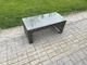 image 5 of Fimous 8 Seat Rattan Garden Furniture Corner Sofa Set Outdoor Patio Sofa Table Set with 2 Small Footstools Dark Grey Mixed
