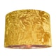 image 1 of Modern Ochre-Mustard Crushed Velvet 12 Inch Table-Pendant Shade with Copper Inner | Yellow