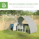 image 4 of PawHut Walk-In Chicken Run w/ Cover, for 8-12 Chickens, 3 x 3.8 x 2.2m