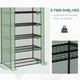 image 4 of Outsunny Widened Mini Greenhouse 5 Tier Green House, 193H x 90W x 49Dcm, Green