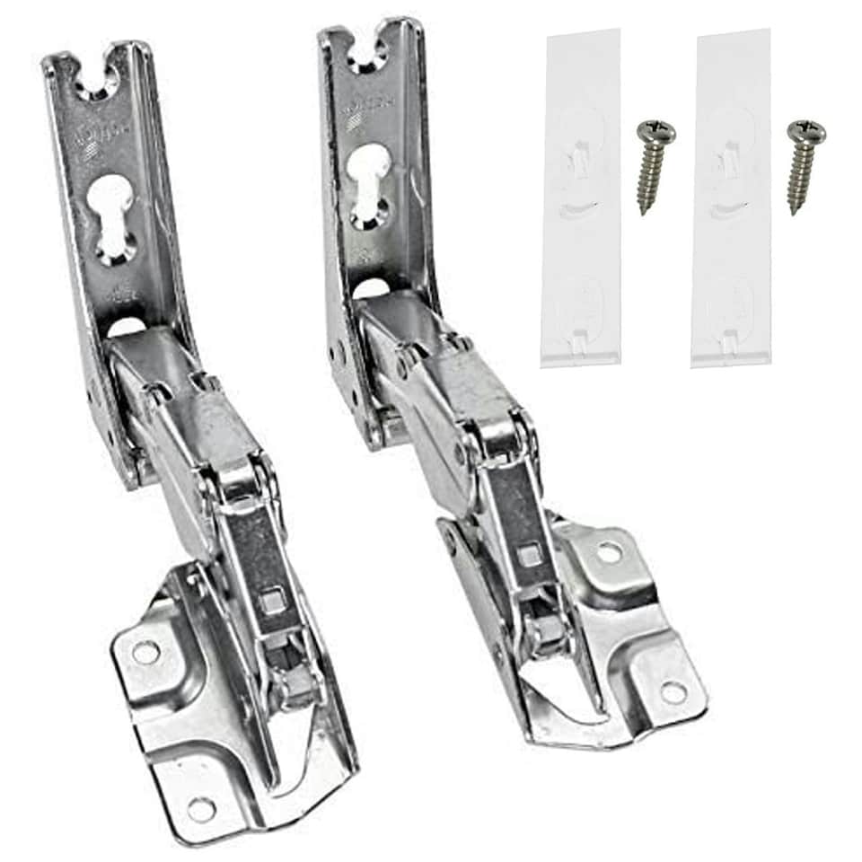 image 1 of SPARES2GO Integrated Fridge Door Hinges for AEG Electrolux Freezer 3362 3363 5.0 41,5 Silver
