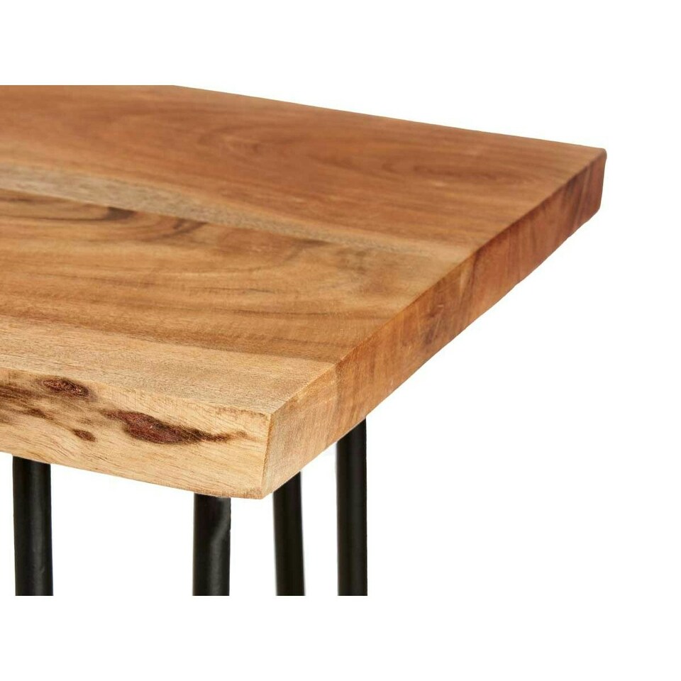 image 1 of TV Table Live Edge 140 x 37 x 52 cm Brown Black Acacia N/A