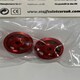 image 3 of Staffs Slot Cars UK 15.8 x 8.5mm Red 5 Spoke Alloy Wheels Staff 16