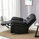 image 8 of Chester Electric Bonded Leather Automatic Recliner Heat & Massage Chair (Black)