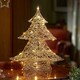 image 2 of 60cm Battery Operated Light up Gold Weave Christmas Tree with Warm White LEDs