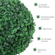 image 6 of Outsunny Set of 2 Artificial Boxwood Ball Topiary Trees Potted Decorative Plant Indoor Decor (112cm)
