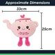 image 2 of Teapot Soft Toy Cute Plushie Huggable Cuddly Stuffed Toy 25cm Pink