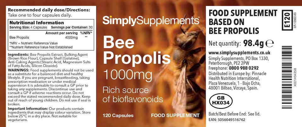 image 1 of Bee Propolis - 120 Capsules