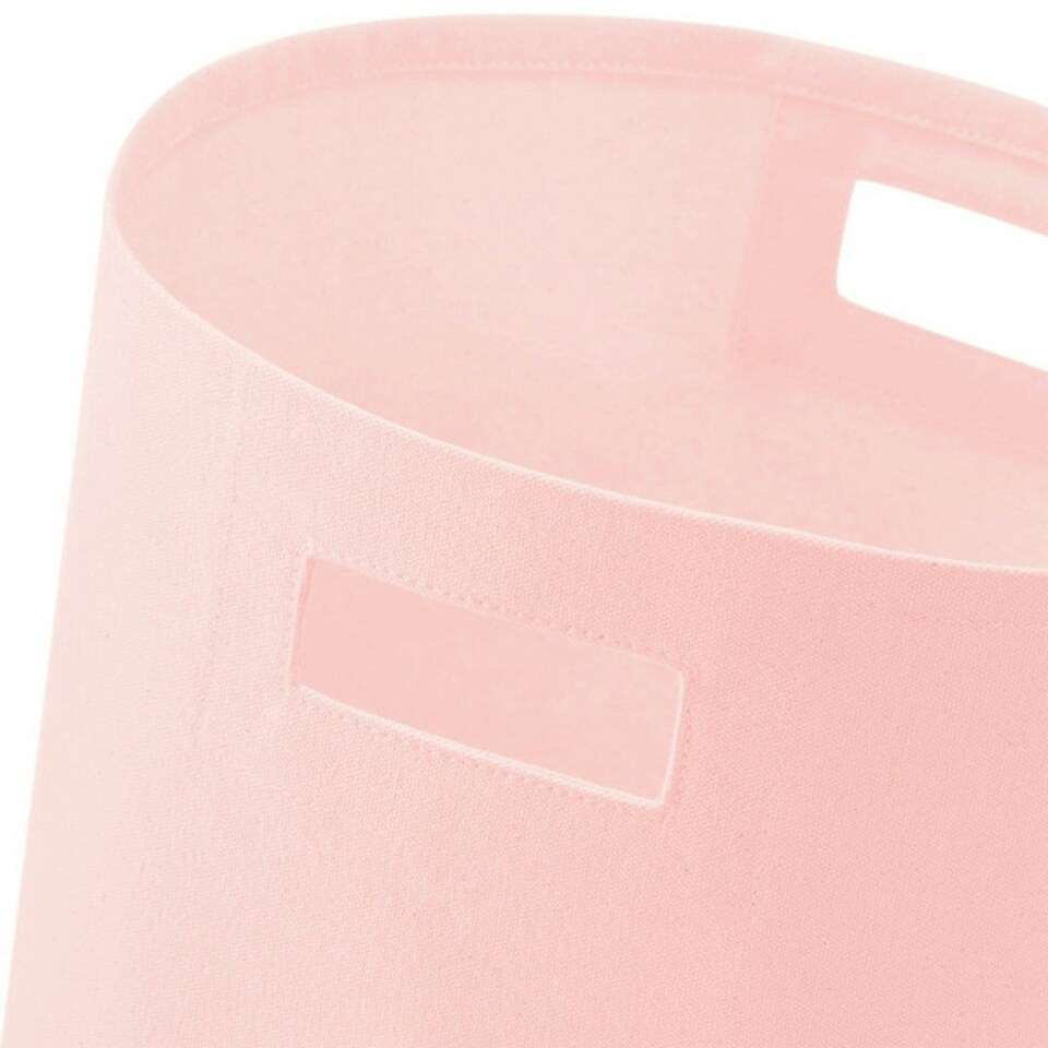 image 1 of Westford Mill Canvas Storage Basket - Pastel Pink - L Pink | L