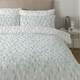 image 2 of Copenhagen Home Rayne Blue Reversible Duvet Cover and Pillowcase Set - Double