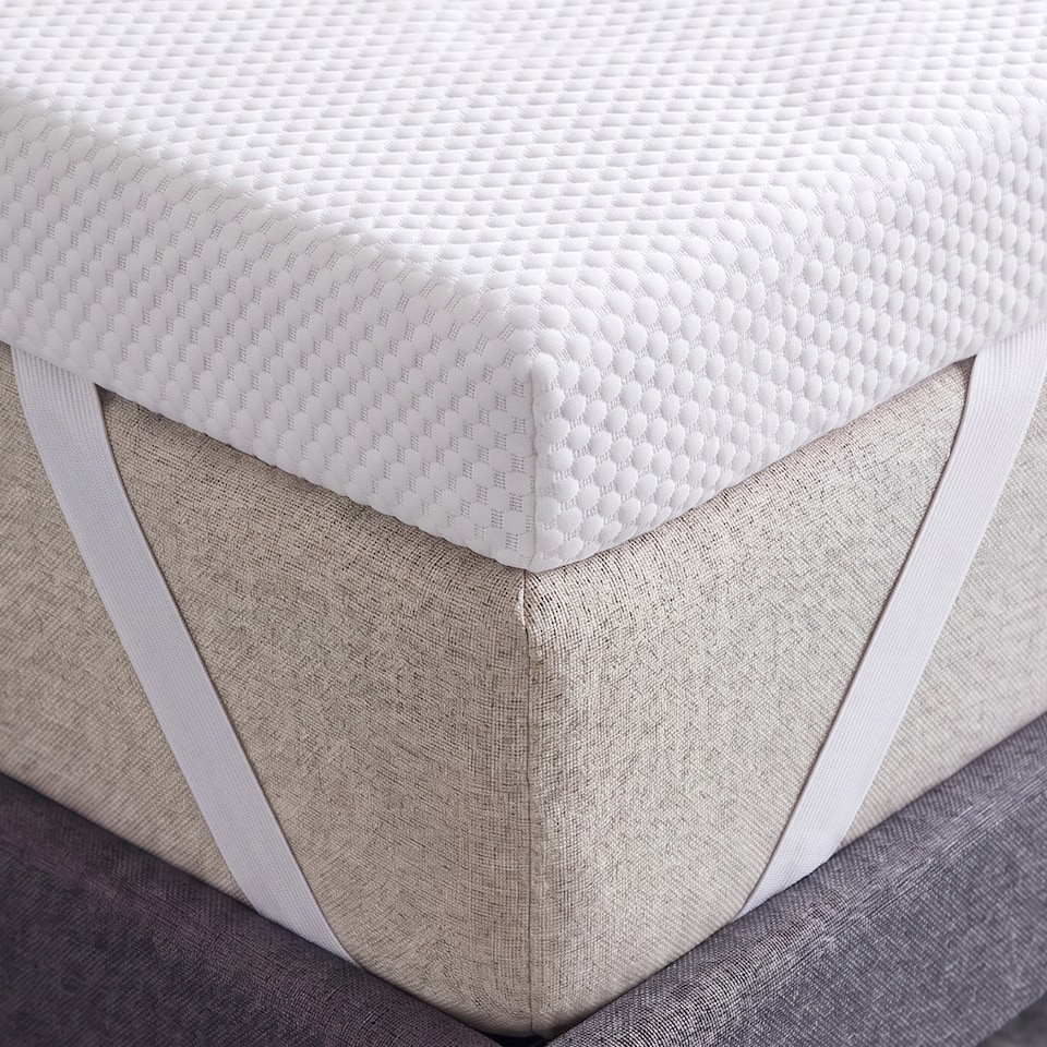 image 1 of Memory Foam Mattress Topper 3D Bubble Cover | Non-Slip Base | 7.5cm Thick | 90 x 190cm | Single