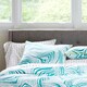 image 1 of Martex Green Zebra Marble Duvet Cover Set Green Super King Green | Super King