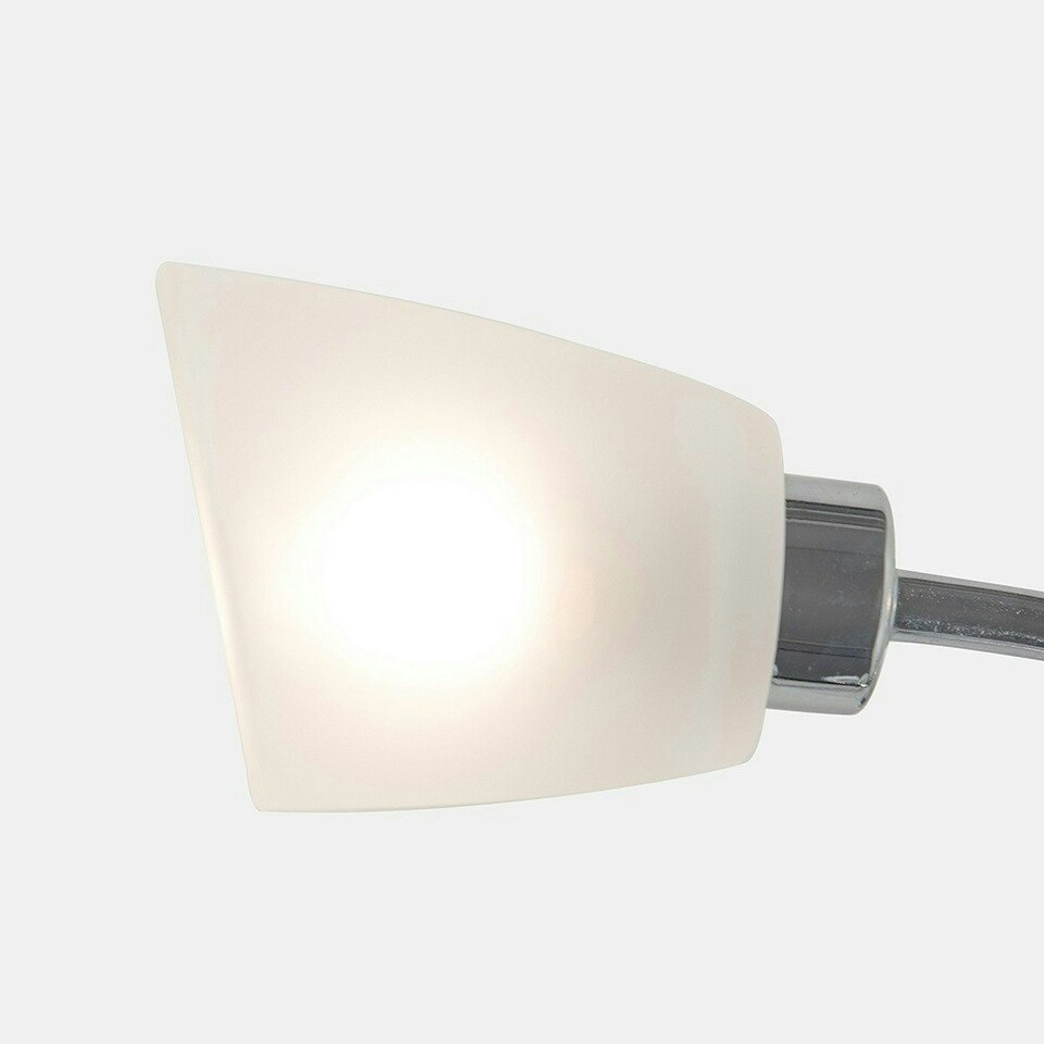 image 1 of ValueLights 3 Way Polished Chrome Ceiling Light With Frosted Glass Shades