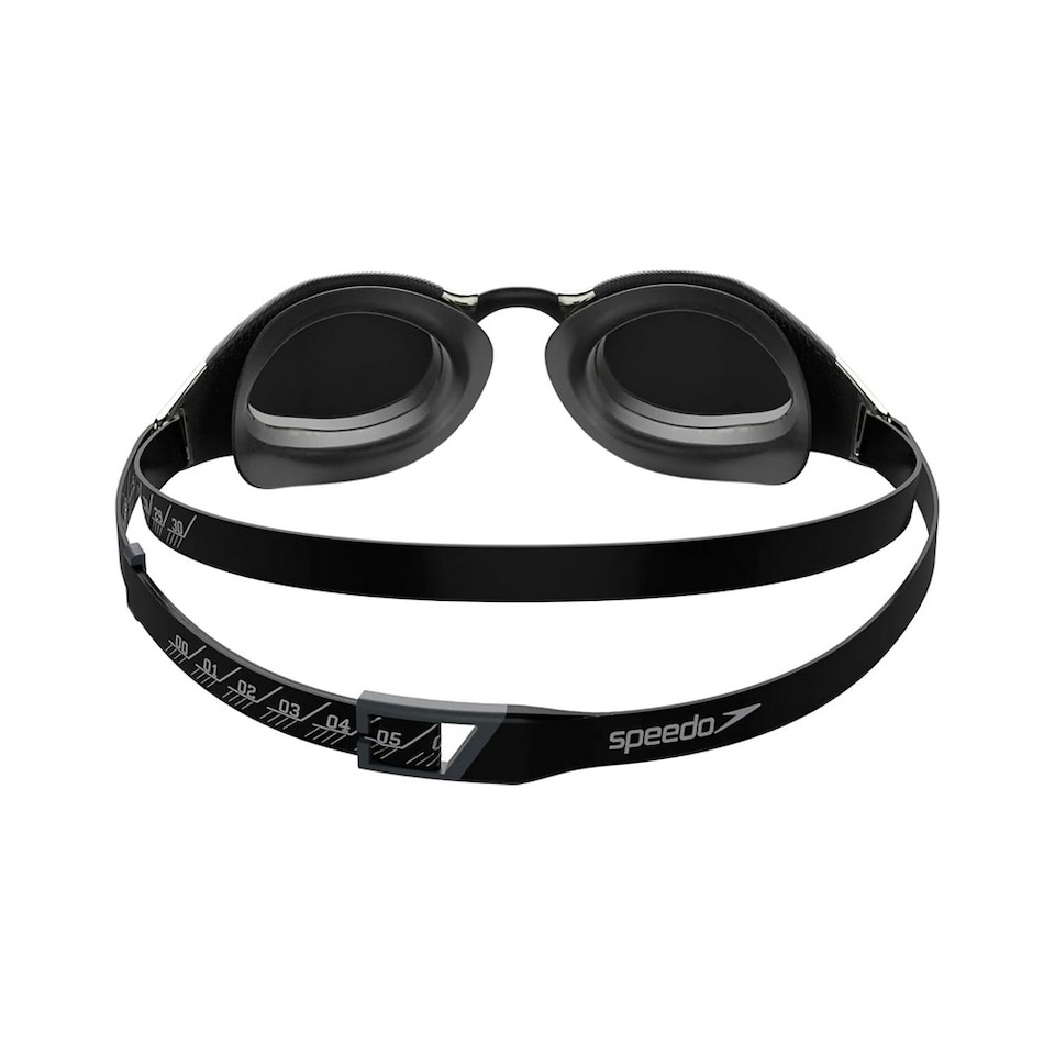 image 1 of Speedo Unisex Adult Fastskin Hyper Elite Swimming Goggles | Black | Black/Oxid Grey/Chrome | One Size | 1