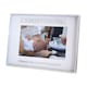 image 2 of Silver Christening 4x6 Picture Frame for Wall or Table Use