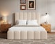 image 3 of Ezysleep Kingsley Boucle Soft Teddy Upholstered Gas Lift Ottoman Bed Frame | Cream | Natural